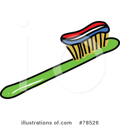 Royalty-Free (RF) Toothbrush Clipart Illustration by Prawny - Stock Sample #78526