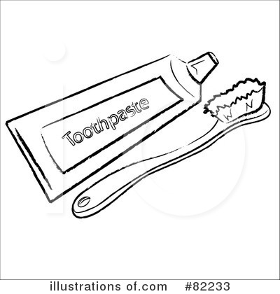 Royalty-Free (RF) Toothbrush Clipart Illustration by Pams Clipart - Stock Sample #82233