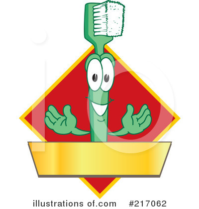 Royalty-Free (RF) Toothbrush Mascot Clipart Illustration by Mascot Junction - Stock Sample #217062