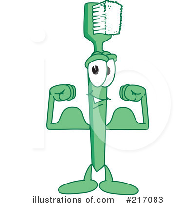 Toothbrush Mascot Clipart #217083 by Mascot Junction