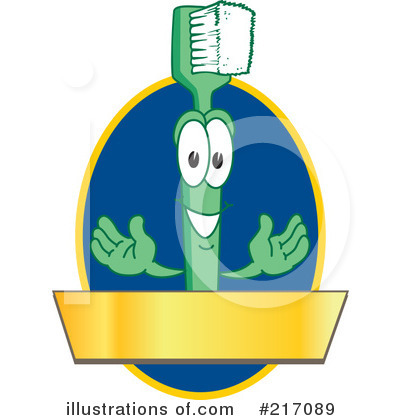 Toothbrush Character Clipart #217089 by Mascot Junction