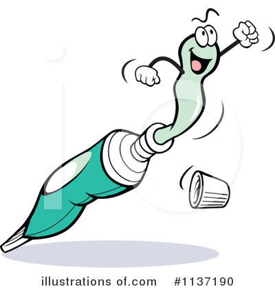 Royalty-Free (RF) Toothpaste Clipart Illustration by Johnny Sajem - Stock Sample #1137190
