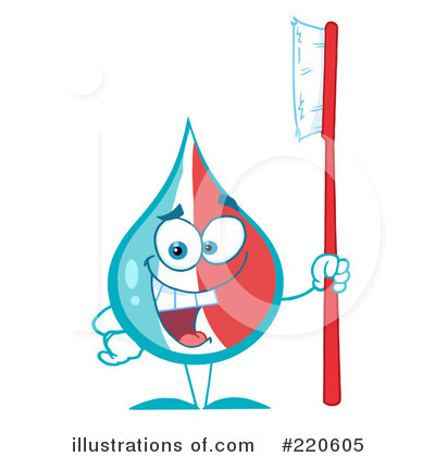 Royalty-Free (RF) Toothpaste Clipart Illustration by Hit Toon - Stock Sample #220605