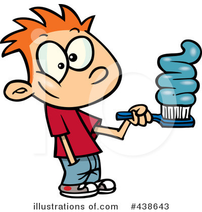 Royalty-Free (RF) Toothpaste Clipart Illustration by toonaday - Stock Sample #438643