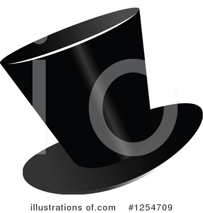 Royalty-Free (RF) Top Hat Clipart Illustration by Vector Tradition SM - Stock Sample #1254709
