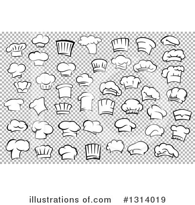 Royalty-Free (RF) Toque Hats Clipart Illustration by Vector Tradition SM - Stock Sample #1314019