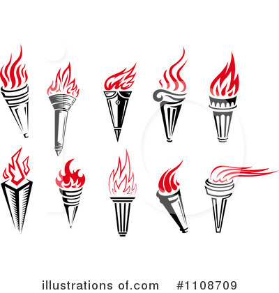 Royalty-Free (RF) Torch Clipart Illustration by Vector Tradition SM - Stock Sample #1108709