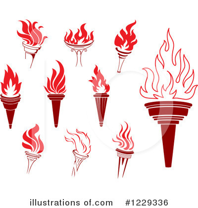 Royalty-Free (RF) Torch Clipart Illustration by Vector Tradition SM - Stock Sample #1229336