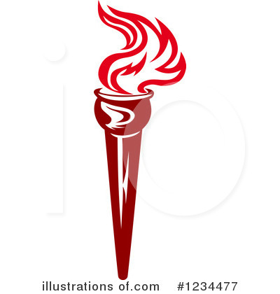 Royalty-Free (RF) Torch Clipart Illustration by Vector Tradition SM - Stock Sample #1234477