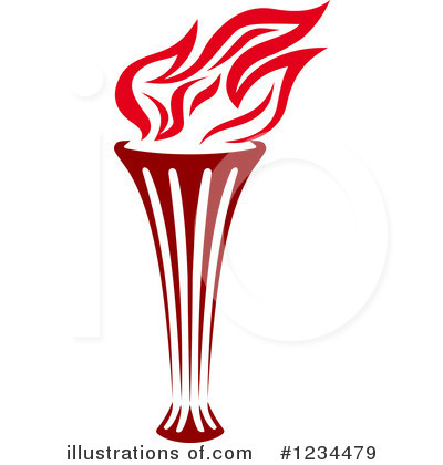 Royalty-Free (RF) Torch Clipart Illustration by Vector Tradition SM - Stock Sample #1234479