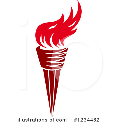 Royalty-Free (RF) Torch Clipart Illustration by Vector Tradition SM - Stock Sample #1234482