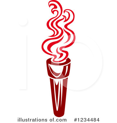 Royalty-Free (RF) Torch Clipart Illustration by Vector Tradition SM - Stock Sample #1234484