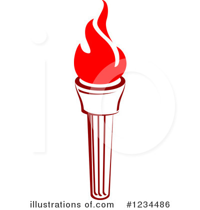 Royalty-Free (RF) Torch Clipart Illustration by Vector Tradition SM - Stock Sample #1234486