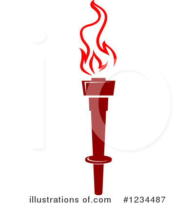 Royalty-Free (RF) Torch Clipart Illustration by Vector Tradition SM - Stock Sample #1234487