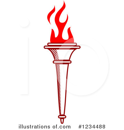 Royalty-Free (RF) Torch Clipart Illustration by Vector Tradition SM - Stock Sample #1234488