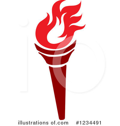 Royalty-Free (RF) Torch Clipart Illustration by Vector Tradition SM - Stock Sample #1234491