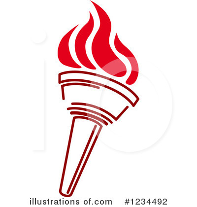 Royalty-Free (RF) Torch Clipart Illustration by Vector Tradition SM - Stock Sample #1234492