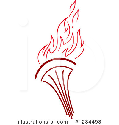 Royalty-Free (RF) Torch Clipart Illustration by Vector Tradition SM - Stock Sample #1234493