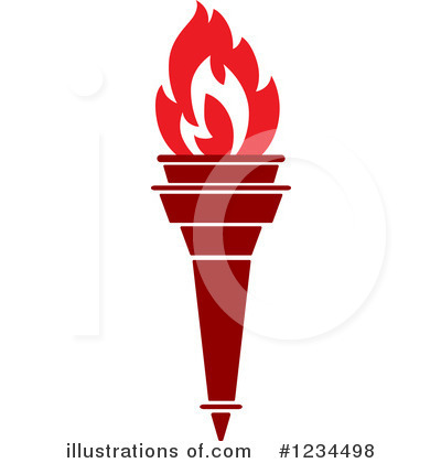 Royalty-Free (RF) Torch Clipart Illustration by Vector Tradition SM - Stock Sample #1234498
