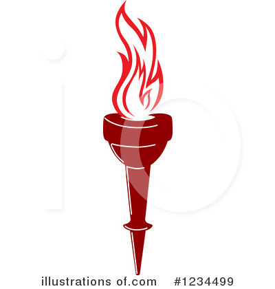 Royalty-Free (RF) Torch Clipart Illustration by Vector Tradition SM - Stock Sample #1234499