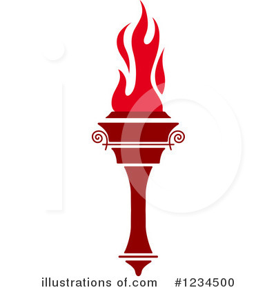 Royalty-Free (RF) Torch Clipart Illustration by Vector Tradition SM - Stock Sample #1234500