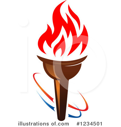 Royalty-Free (RF) Torch Clipart Illustration by Vector Tradition SM - Stock Sample #1234501