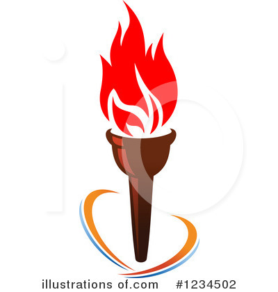 Royalty-Free (RF) Torch Clipart Illustration by Vector Tradition SM - Stock Sample #1234502