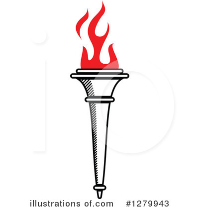Royalty-Free (RF) Torch Clipart Illustration by Vector Tradition SM - Stock Sample #1279943