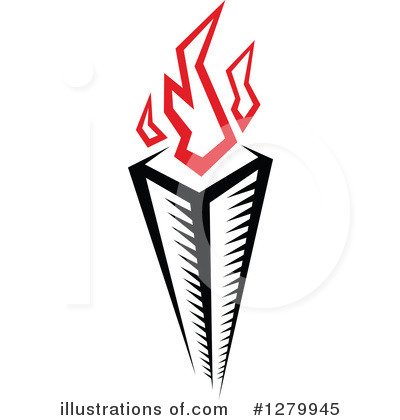 Royalty-Free (RF) Torch Clipart Illustration by Vector Tradition SM - Stock Sample #1279945