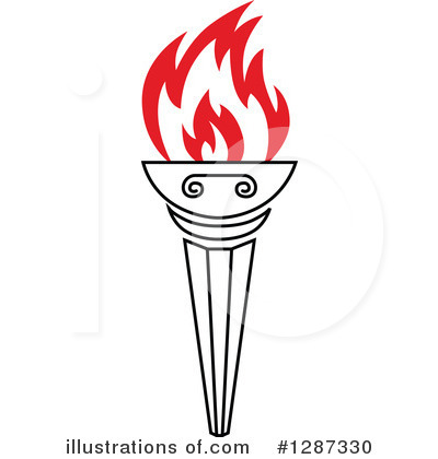 Royalty-Free (RF) Torch Clipart Illustration by Vector Tradition SM - Stock Sample #1287330