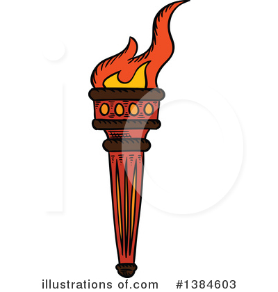 Royalty-Free (RF) Torch Clipart Illustration by Vector Tradition SM - Stock Sample #1384603