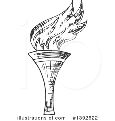 Royalty-Free (RF) Torch Clipart Illustration by Vector Tradition SM - Stock Sample #1392622
