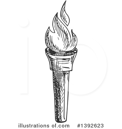 Royalty-Free (RF) Torch Clipart Illustration by Vector Tradition SM - Stock Sample #1392623