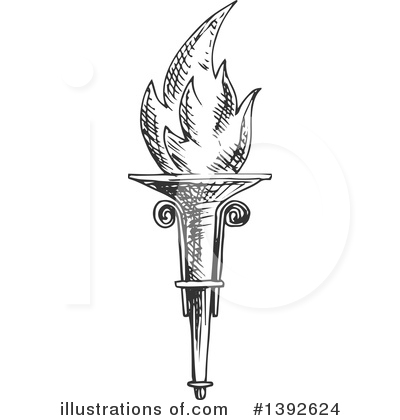 Royalty-Free (RF) Torch Clipart Illustration by Vector Tradition SM - Stock Sample #1392624
