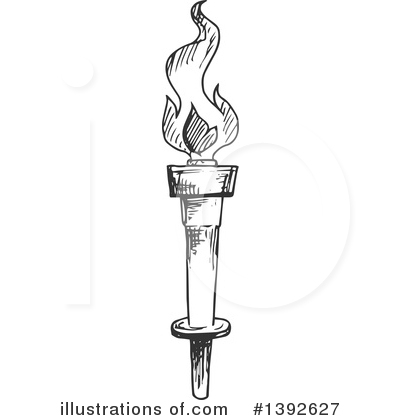 Royalty-Free (RF) Torch Clipart Illustration by Vector Tradition SM - Stock Sample #1392627