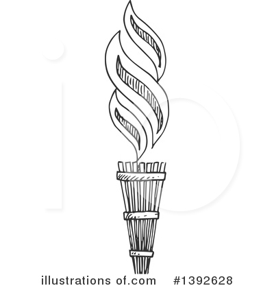 Royalty-Free (RF) Torch Clipart Illustration by Vector Tradition SM - Stock Sample #1392628