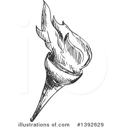 Royalty-Free (RF) Torch Clipart Illustration by Vector Tradition SM - Stock Sample #1392629