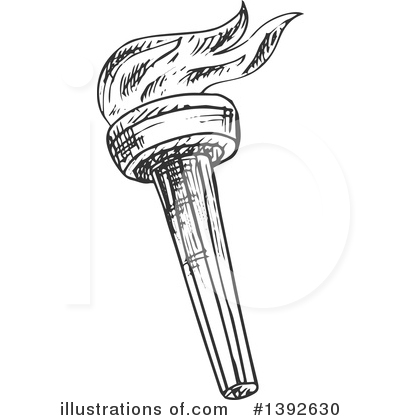 Royalty-Free (RF) Torch Clipart Illustration by Vector Tradition SM - Stock Sample #1392630