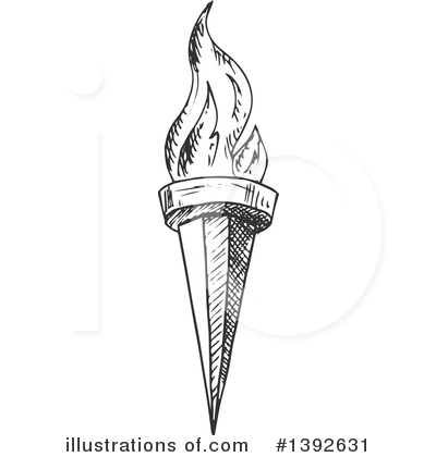 Royalty-Free (RF) Torch Clipart Illustration by Vector Tradition SM - Stock Sample #1392631