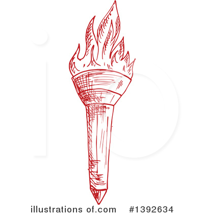 Royalty-Free (RF) Torch Clipart Illustration by Vector Tradition SM - Stock Sample #1392634