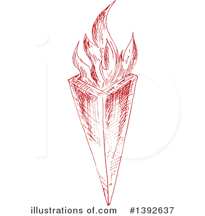 Royalty-Free (RF) Torch Clipart Illustration by Vector Tradition SM - Stock Sample #1392637