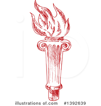 Royalty-Free (RF) Torch Clipart Illustration by Vector Tradition SM - Stock Sample #1392639