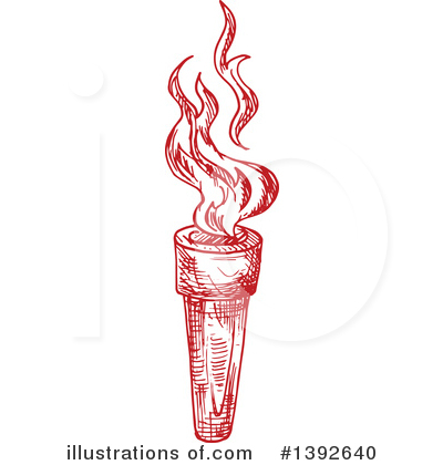 Royalty-Free (RF) Torch Clipart Illustration by Vector Tradition SM - Stock Sample #1392640