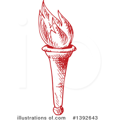 Royalty-Free (RF) Torch Clipart Illustration by Vector Tradition SM - Stock Sample #1392643