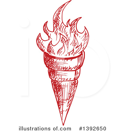 Royalty-Free (RF) Torch Clipart Illustration by Vector Tradition SM - Stock Sample #1392650