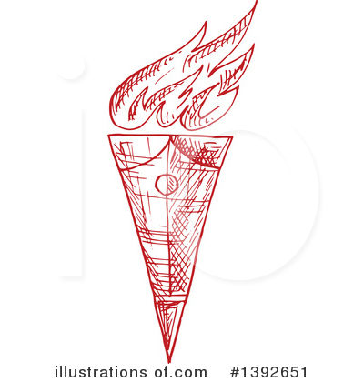 Royalty-Free (RF) Torch Clipart Illustration by Vector Tradition SM - Stock Sample #1392651