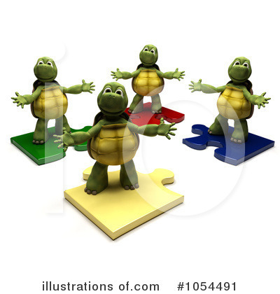 Royalty-Free (RF) Tortoise Clipart Illustration by KJ Pargeter - Stock Sample #1054491