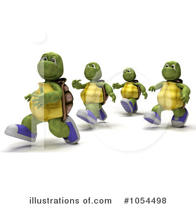 Royalty-Free (RF) Tortoise Clipart Illustration by KJ Pargeter - Stock Sample #1054498