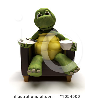 Royalty-Free (RF) Tortoise Clipart Illustration by KJ Pargeter - Stock Sample #1054506