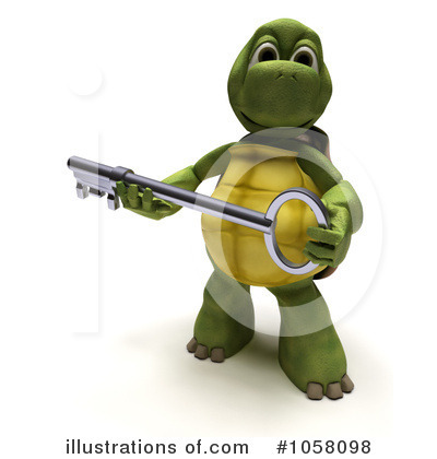 Royalty-Free (RF) Tortoise Clipart Illustration by KJ Pargeter - Stock Sample #1058098